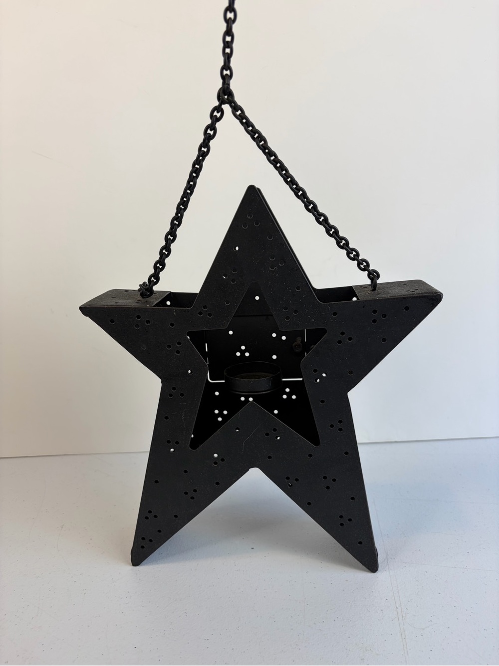 Partylite Hanging Star Tea Light Candle Lantern Holder 90s Celestial whimsigoth